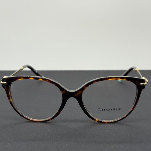 Tiffany & Co. TF2217 Brown Tortoise frame with Clear lens 53/17/140 - Picture 2 of 9